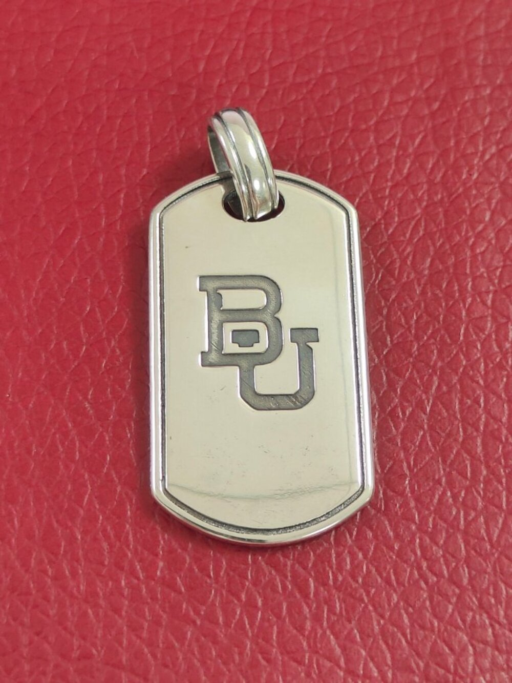 James Avery Baylor University Classic Tag Pendant with box
